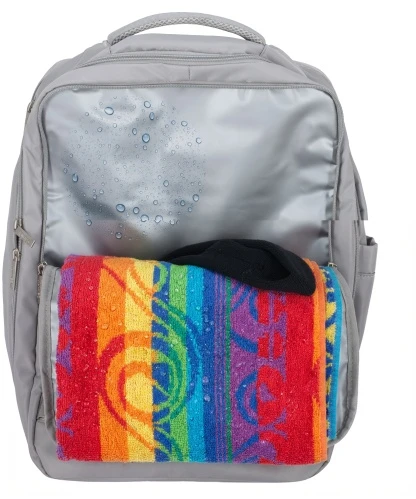 Camry CR 6880 medium pilkas Kuprinė biznesowo-sportowy on-board free size 40x20x30 cm, 24l, 3 komory, 11 kieszeni, laptop 17