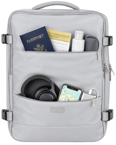 Camry CR 6880 medium pilkas Kuprinė biznesowo-sportowy on-board free size 40x20x30 cm, 24l, 3 komory, 11 kieszeni, laptop 17