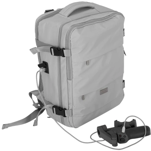 Camry CR 6880 medium pilkas Kuprinė biznesowo-sportowy on-board free size 40x20x30 cm, 24l, 3 komory, 11 kieszeni, laptop 17