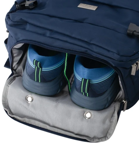 Camry CR 6880 navy mėlynas Kuprinė biznesowo-sportowy on-board free size 40x20x30 cm, 24l, 3 komory, 11 kieszeni, laptop 17