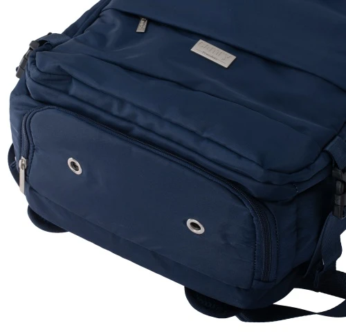 Camry CR 6880 navy mėlynas Kuprinė biznesowo-sportowy on-board free size 40x20x30 cm, 24l, 3 komory, 11 kieszeni, laptop 17