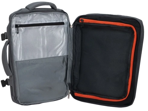 Camry CR 6881 dark pilkas Kuprinė biznesowo-sportowy on-board free size 40x20x30 cm, 24l, 3 komory, 13 kieszeni, laptop 15,6 cali