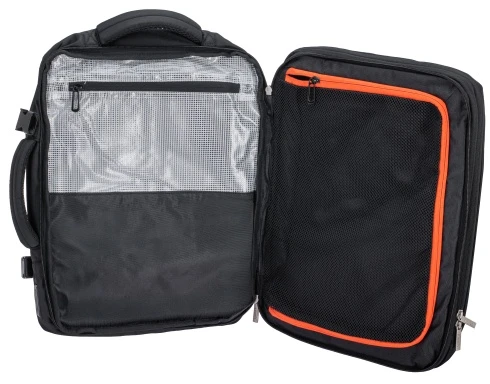 Camry CR 6881 juoda Kuprinė verslo-sportinė on-board, laisvo dydžio 40x20x30 cm, 24 l, 3 skyriai, 13 kišenių, nešiojamam kompiuteriui 15,6 col.