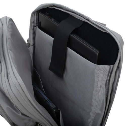 Camry CR 6881 medium pilkas Kuprinė biznesowo-sportowy on-board free size 40x20x30 cm, 24l, 3 komory, 13 kieszeni, laptop 15,6 cali
