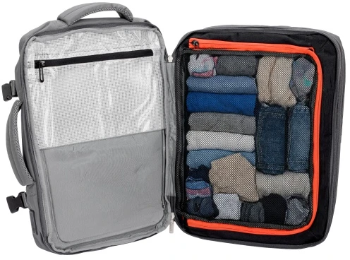 Camry CR 6881 medium pilkas Kuprinė biznesowo-sportowy on-board free size 40x20x30 cm, 24l, 3 komory, 13 kieszeni, laptop 15,6 cali