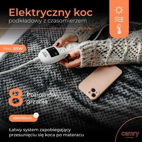 Camry šildomas pledas CR 7416, 150x100 cm