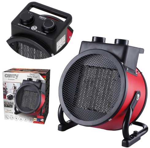 Adler Camry | Ventiliatoriaus šildytuvas | CR 7743 | Keramika | 2400 W | Galios lygių skaičius 2 | Raudona