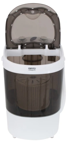 Skalbimo mašina Camry CR 8054 Mini skalbimo mašina su gręžimo funkcija, Skalbimo talpa iki 3kg, Gręžimo galia iki 1kg, Baltai pilka