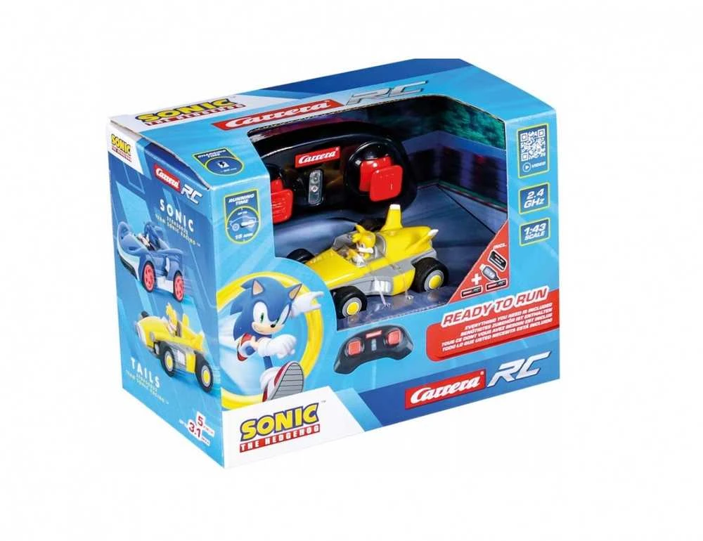 Carrera Radijo bangomis valdomas Team Sonic Racing Tails automobilis