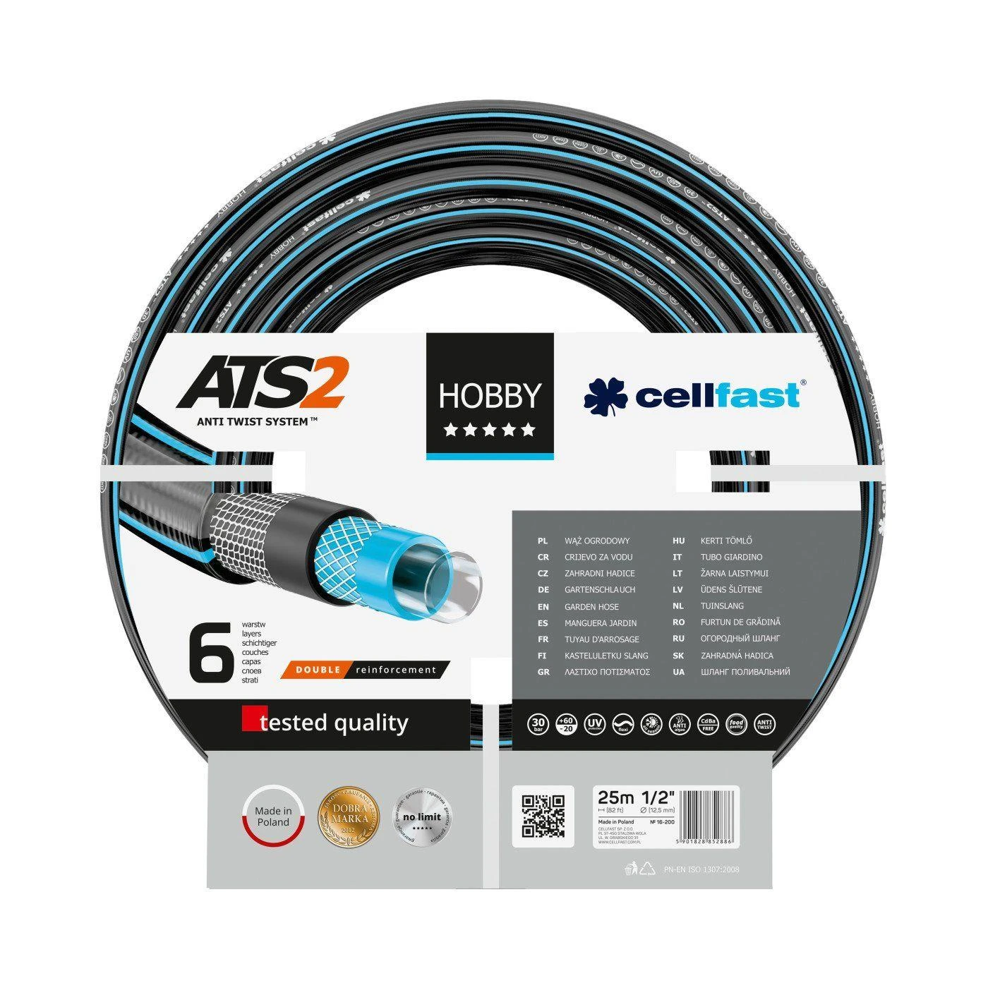 CELLFAST HOBBY ATS SODO ŽARNA 3/4 "25 metrų