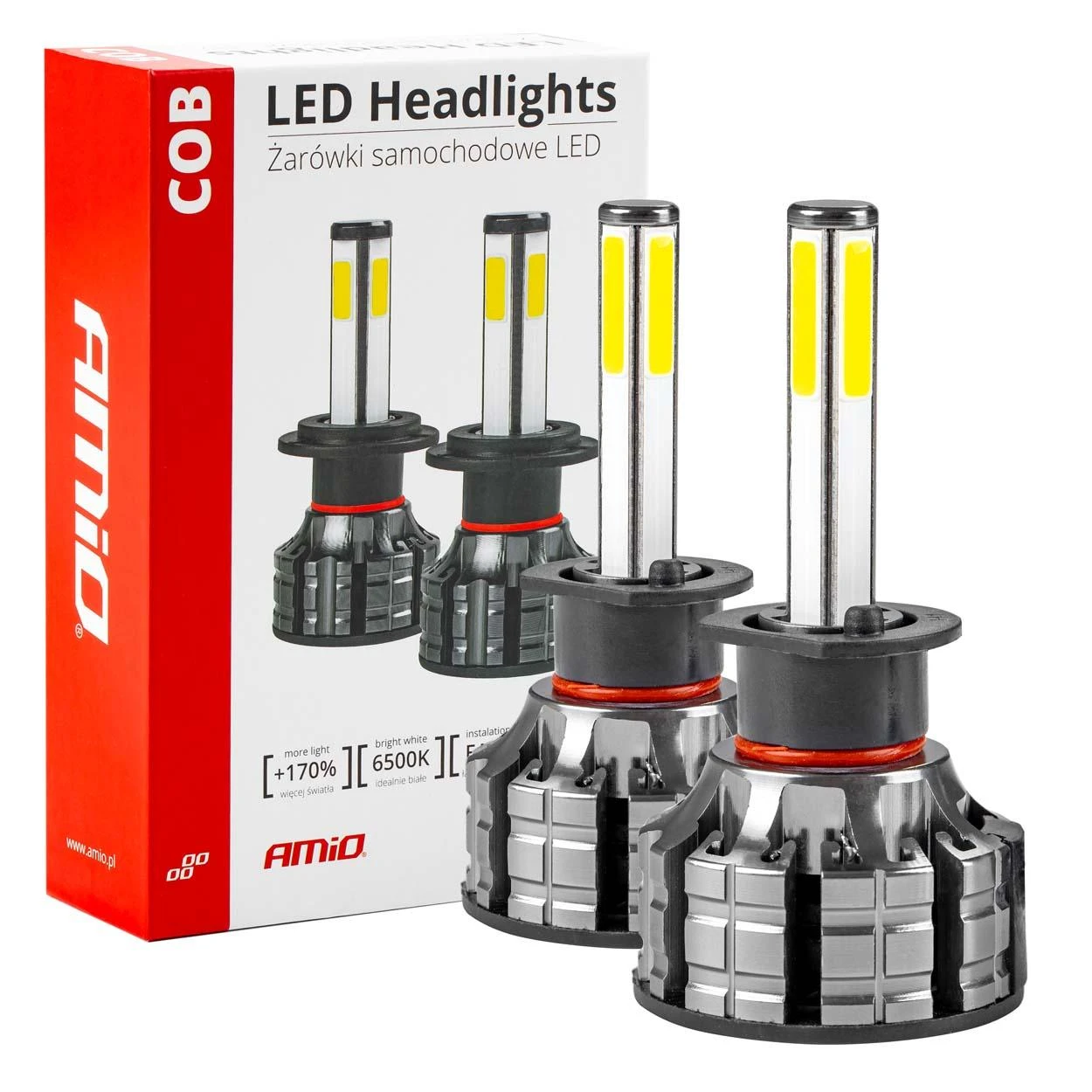 AMiO H1 LED lemputės su COB technologija