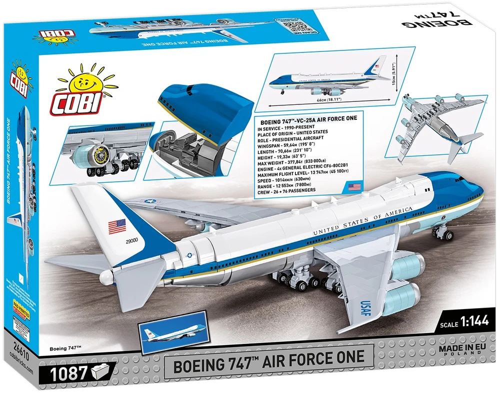 Cobi Klocki Boeing 747 Air Force One