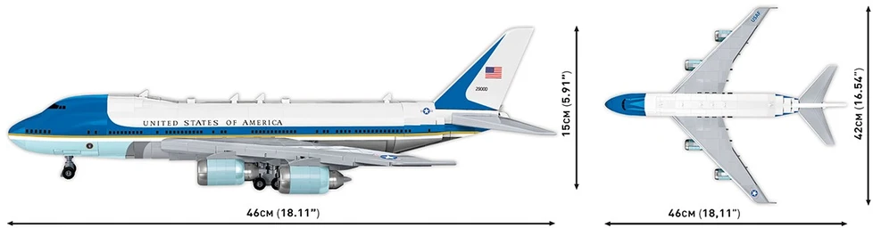 Cobi Klocki Boeing 747 Air Force One