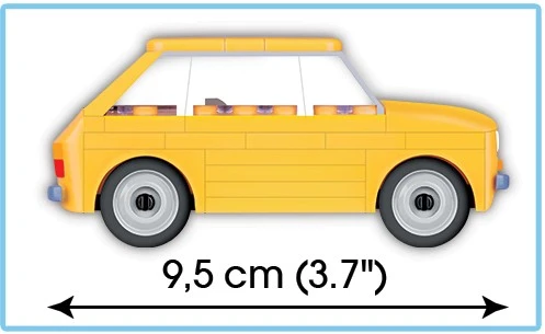 Cobi 24530 Youngtimer Polski Fiat 126p, mastelis 1:35, 71 elementas
