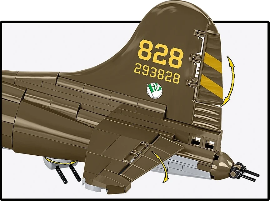 Cobi Konstruktoriaus kaladėlės Boeing B-29 Superfortress 1074 kaladėlės