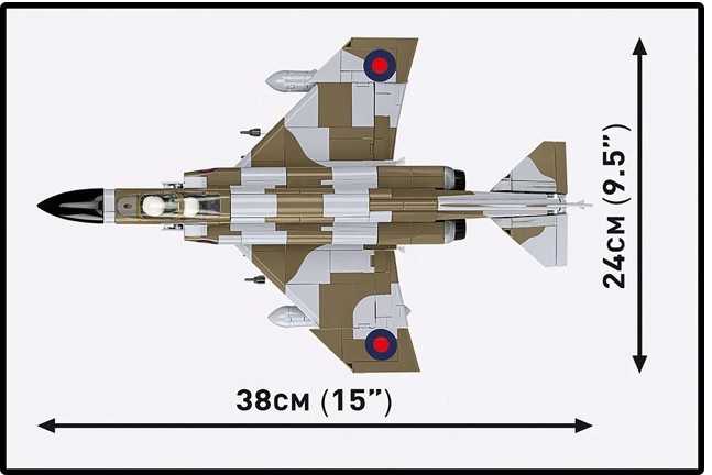 Cobi Klocki F-4m Phantom II blokuoja 728 blokus