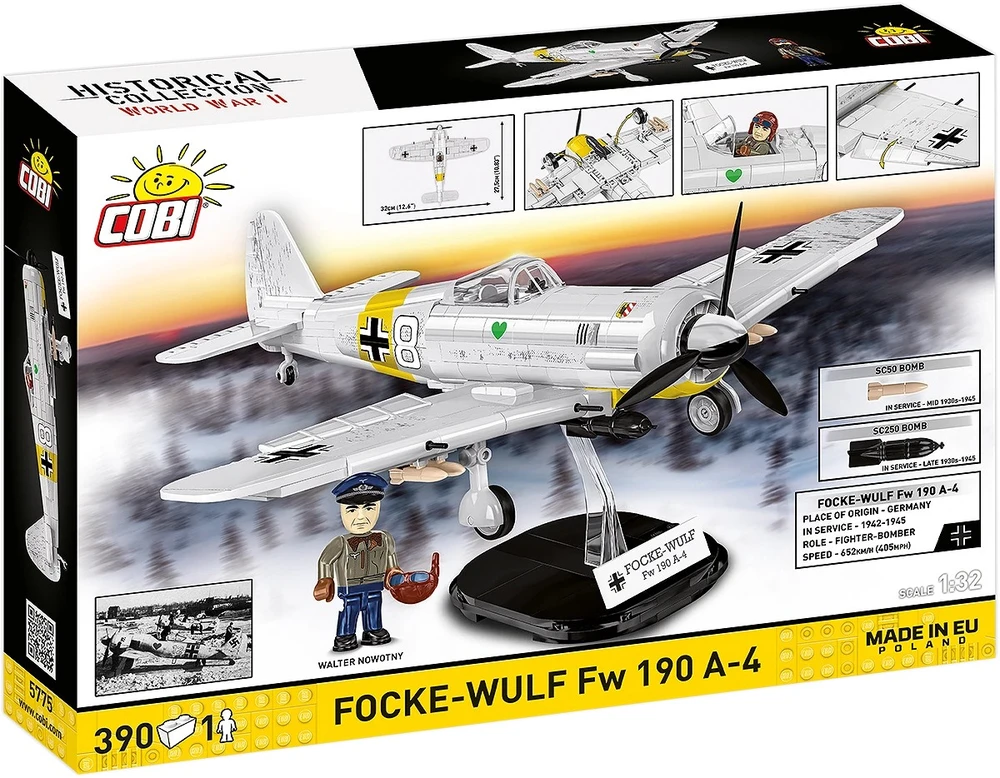 Cobi Konstruktoriaus kaladėlės Focke-Wulf FW 190 A-4