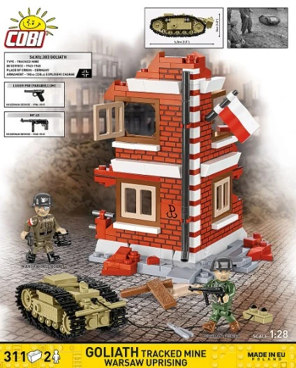 Cobi Klocki goliath sterowana mina su powstania warszawskiego 311 dalys