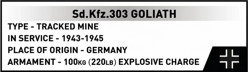 Cobi Klocki goliath sterowana mina su powstania warszawskiego 311 dalys