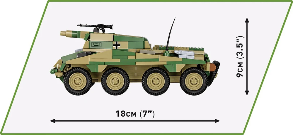 Cobi Klocki istorinė kolekcija Sd.Kfz. 234/3 stuburo
