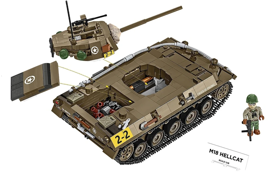 Cobi Konstruktoriai M18 Hellcat 1026 kaladėlių