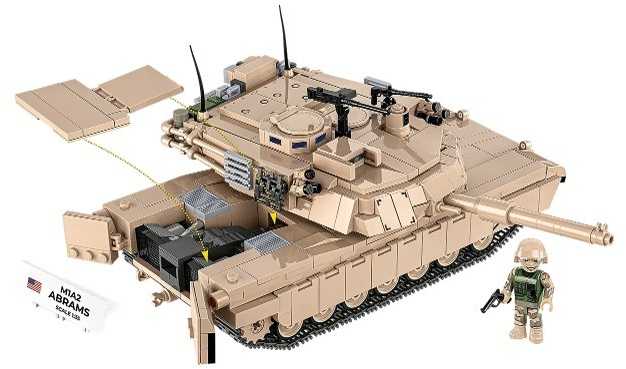 Cobi Klocki M1A2 Abrams 1025 blokai