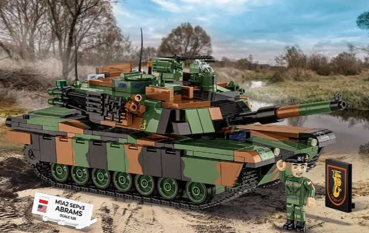 Cobi Klocki M1a2 sepv3 abrams plytos 1065 plytos