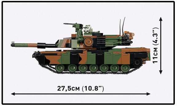 Cobi Klocki M1a2 sepv3 abrams plytos 1065 plytos