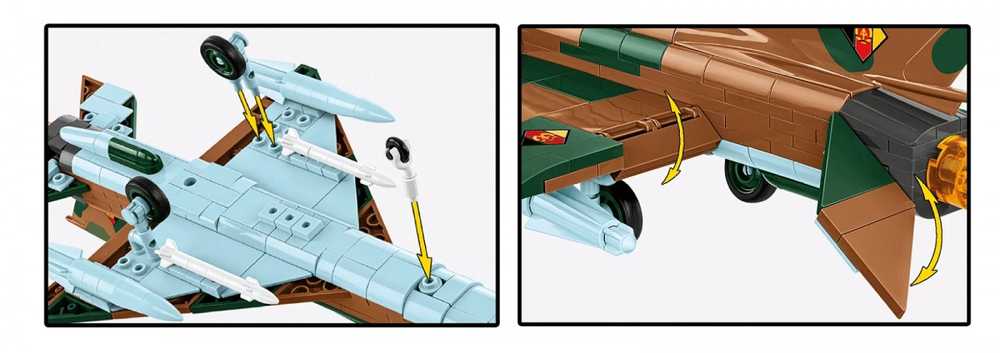 Cobi Klocki Mig 21 blokai 396 blokai