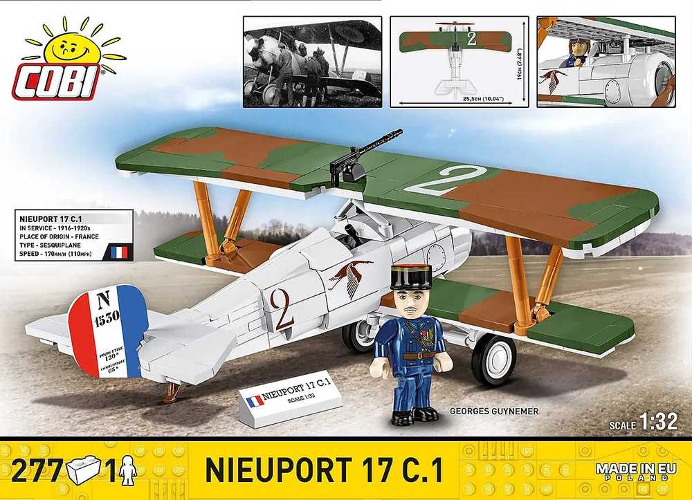 Cobi Klocki Nieuport 17 C.1 277 klocków
