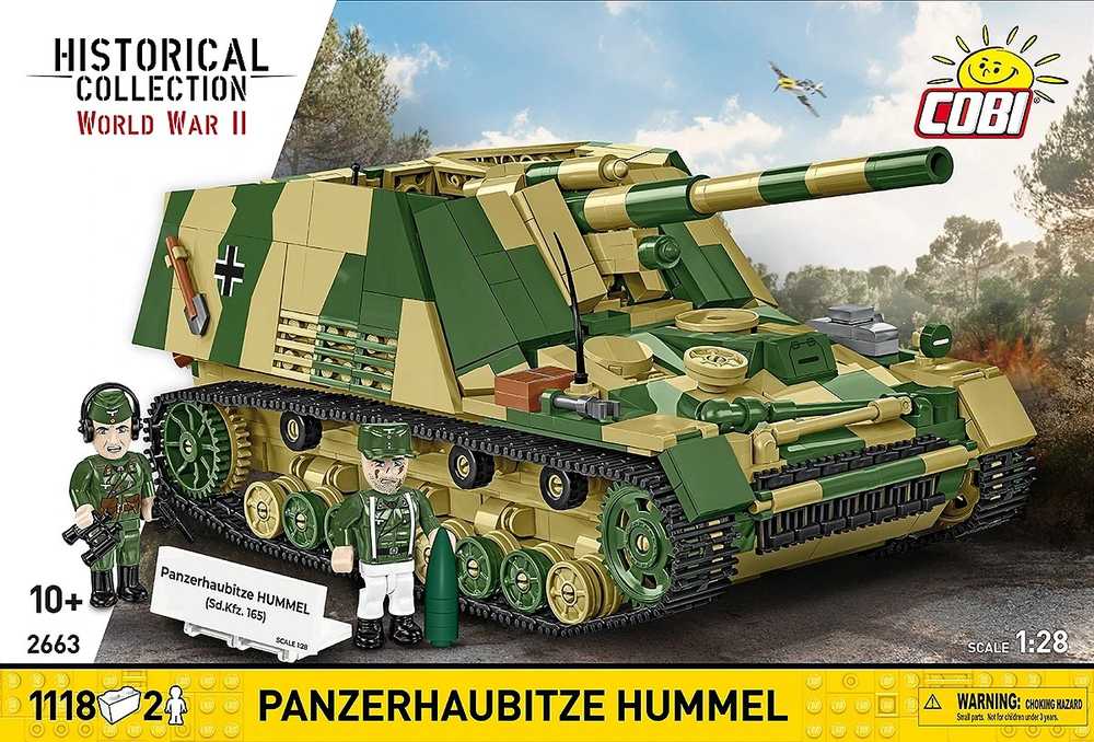Cobi Klocki Panzehaubitze hummel blokeliai 1118 blokelių