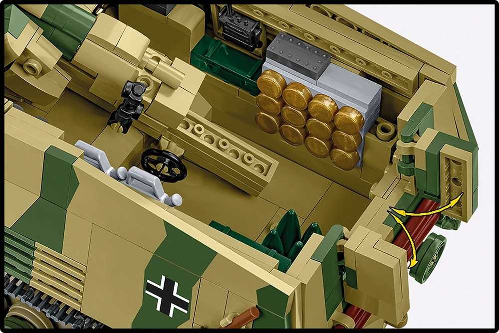 Cobi Klocki Panzehaubitze hummel blokeliai 1118 blokelių