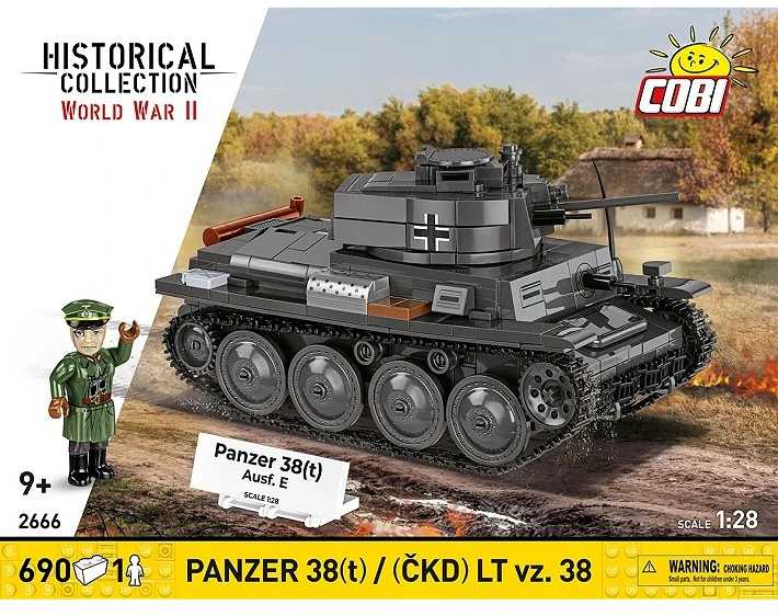 Cobi Klocki Panzer 38 lt vz.38 blokai 690 vienetų