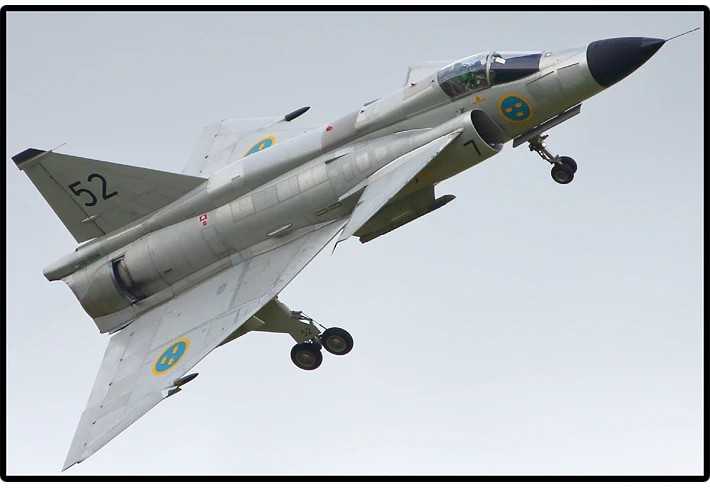 Cobi Klocki Saab aj 37 viggen blokeliai 881 vnt