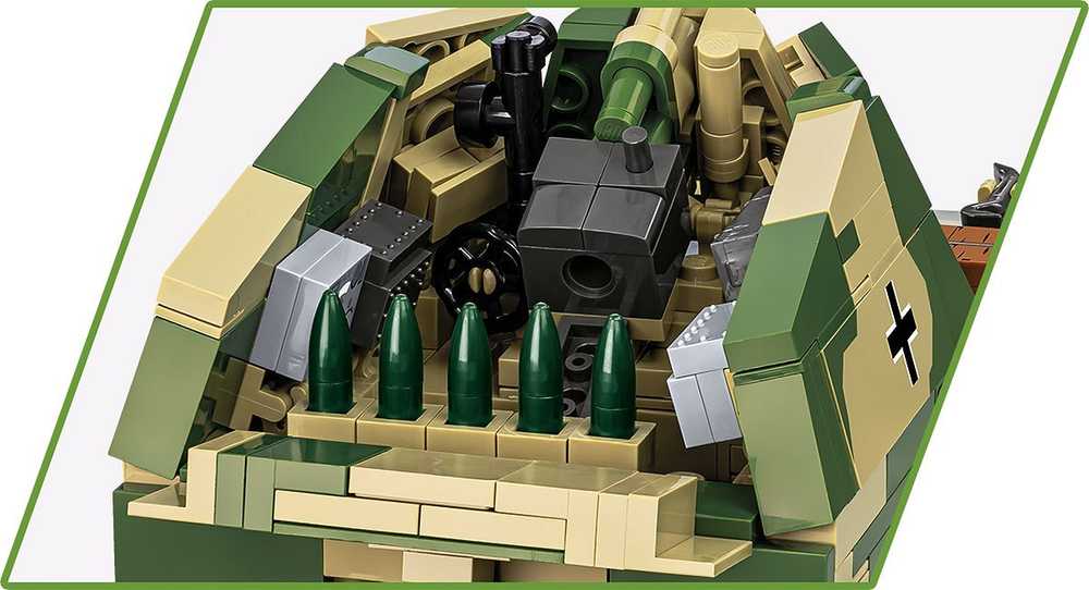 Cobi Klocki Sd.kfz.124 Wespe blokeliai 860 blokai