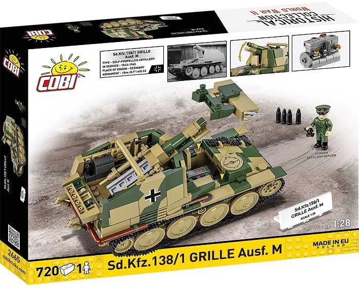Cobi Klocki Sd.kfz.138/1 grotelių blokeliai 720 vnt
