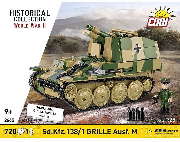 Cobi Klocki Sd.kfz.138/1 grotelių blokeliai 720 vnt