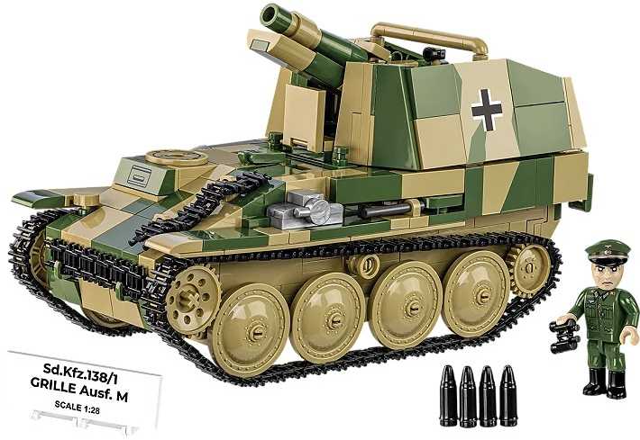 Cobi Klocki Sd.kfz.138/1 grotelių blokeliai 720 vnt