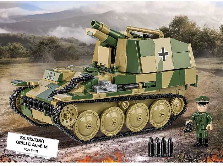 Cobi Klocki Sd.kfz.138/1 grotelių blokeliai 720 vnt
