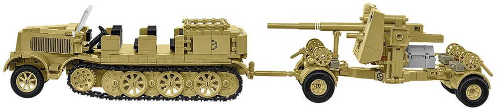 Cobi Klocki Sd.kfz.8 vilkimo blokai 8,8 cm priešlėktuvinės gynybos 36, 975 vienetai
