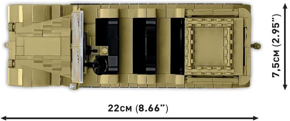 Cobi Klocki Sd.kfz.8 vilkimo blokai 8,8 cm priešlėktuvinės gynybos 36, 975 vienetai