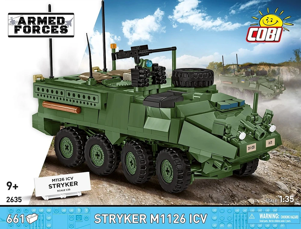 Cobi Konstruktoriaus kaladėlės Stryker M1126 ICV 661 vnt.