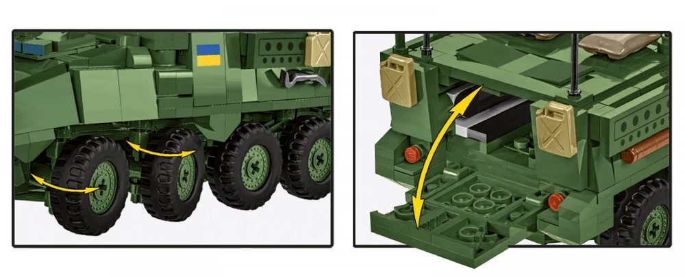 Cobi Konstruktoriaus kaladėlės Stryker M1126 ICV 661 vnt.