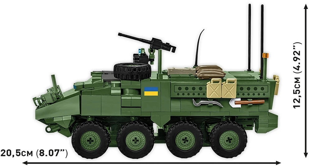 Cobi Konstruktoriaus kaladėlės Stryker M1126 ICV 661 vnt.