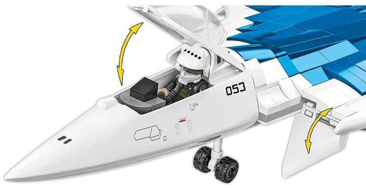 Cobi Klocki Su-57 „Felon“ konstravimo kaladėlės, 928 vnt.