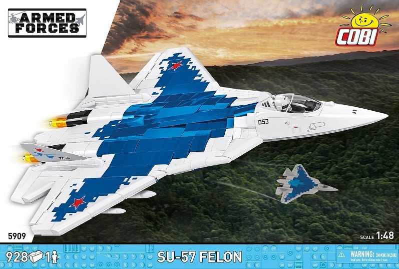 Cobi Klocki Su-57 „Felon“ konstravimo kaladėlės, 928 vnt.