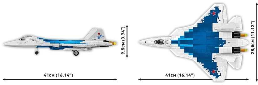 Cobi Klocki Su-57 „Felon“ konstravimo kaladėlės, 928 vnt.