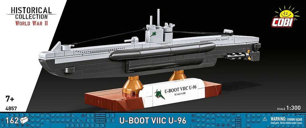 Cobi Klocki Povandeninis laivas VIIC U-96 blokuoja 162 blokus