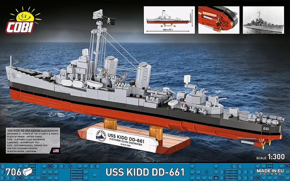 Cobi Klocki uss kidd dd-661