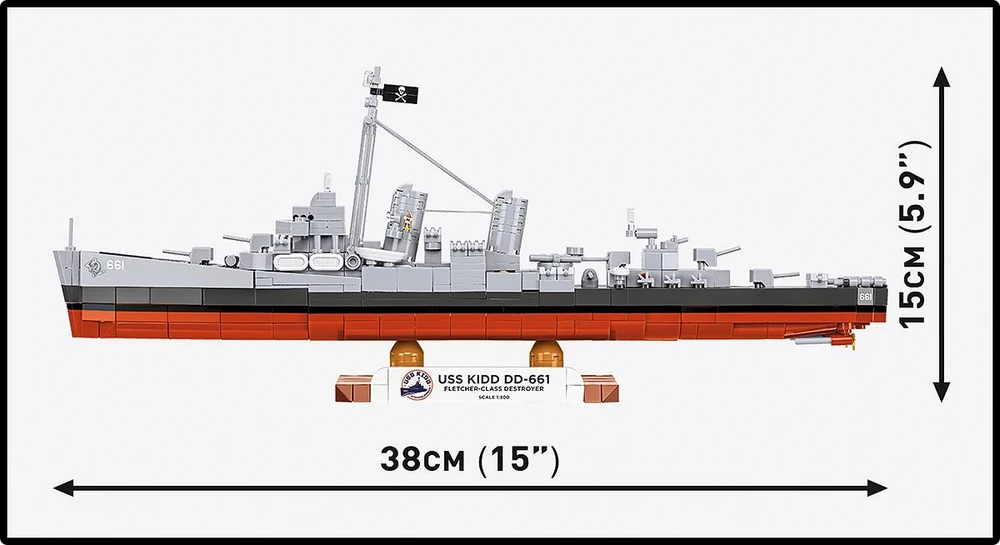 Cobi Klocki uss kidd dd-661